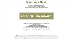 Desktop Screenshot of amazing-slow-downer.com