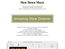 Tablet Screenshot of amazing-slow-downer.com